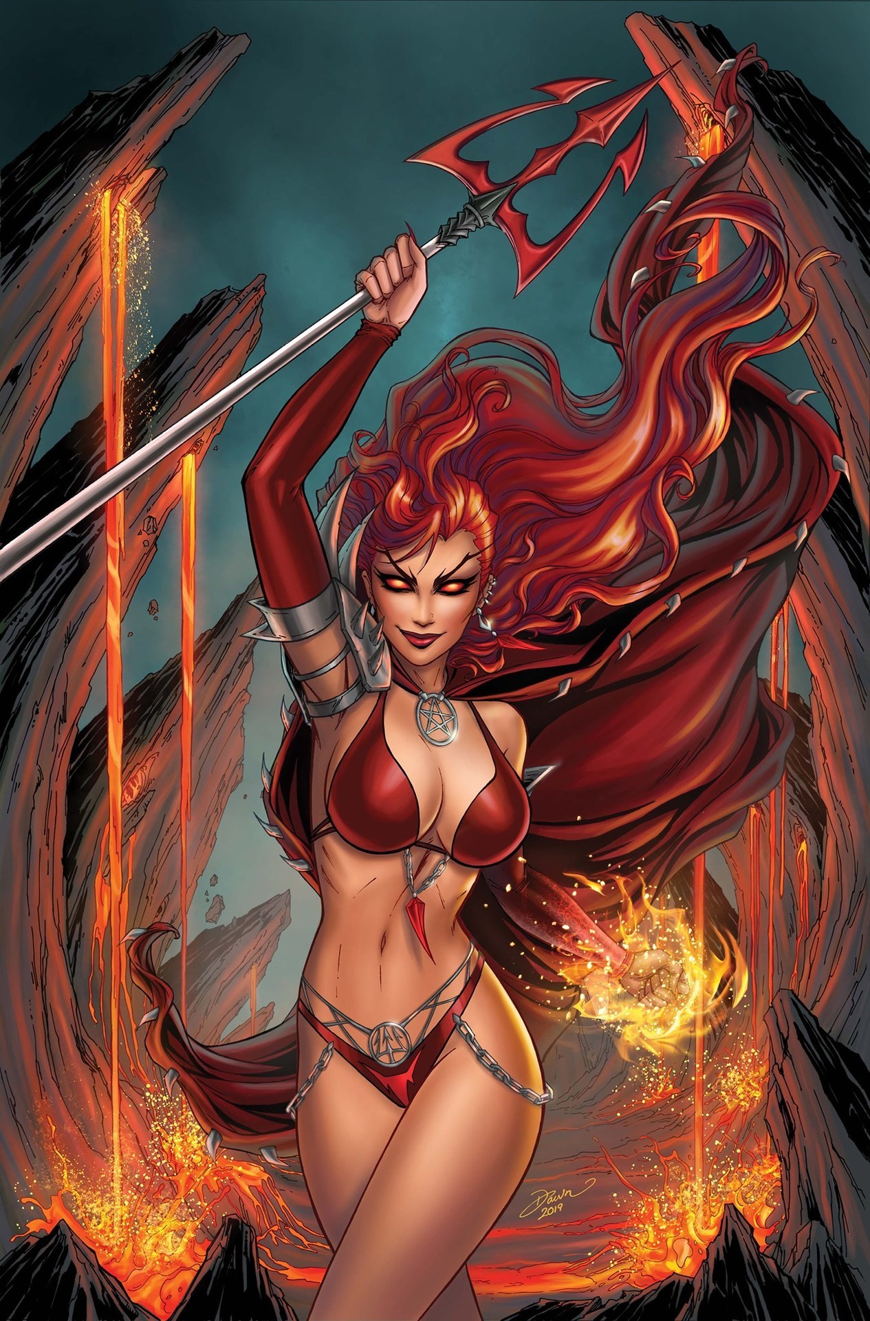 Lady Death: Blasphemy Anthem #1 by Dawn McTeigue | Fantasy Art Village